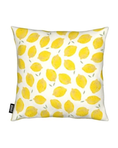 Coussin en microfibre en jaune &  40x40