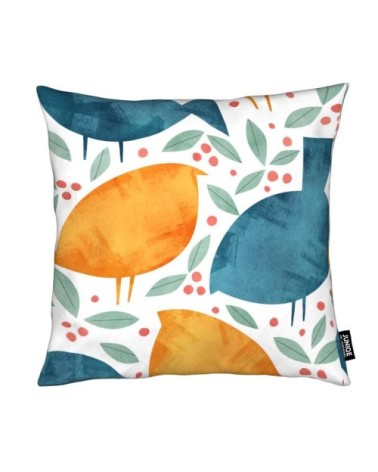 Coussin en microfibre en bleu &  40x40