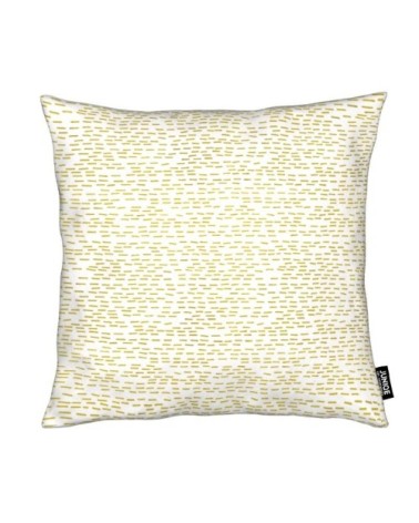 Coussin en microfibre en jaune 30x30