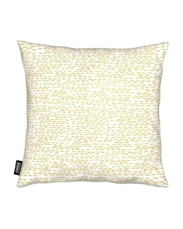Coussin en microfibre en jaune 30x30