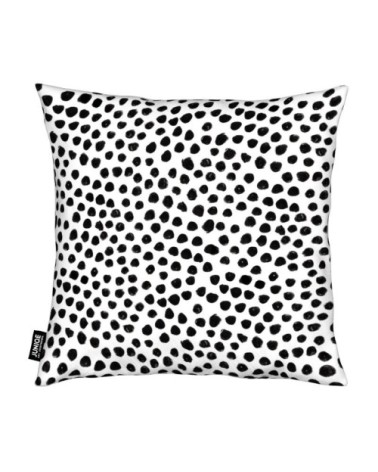 Coussin en microfibre en blanc & noir 30x30
