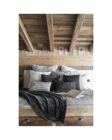 Coussin  en polyester asphalte 50 x 50