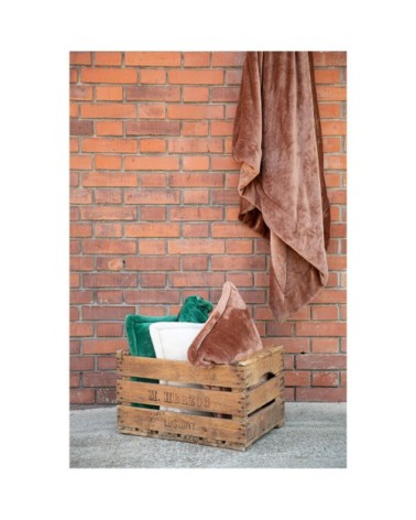 Coussin  en polyester caramel 50 x 50