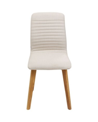 Chaise scandinave écru et chêne