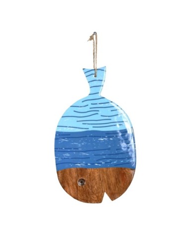 Planche à découper décorative 37 cm  bleu 37x22x3 cm