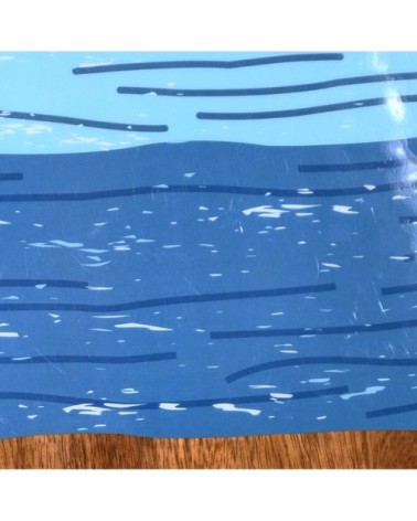 Planche à découper décorative 37 cm  bleu 37x22x3 cm