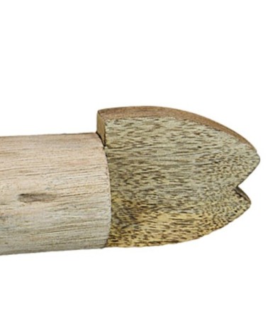 Photophore en forme poisson  naturel 46x7x9 cm