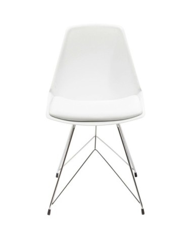 Chaise blanche et acier