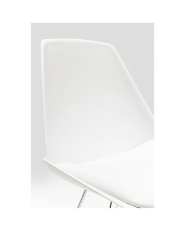 Chaise blanche et acier