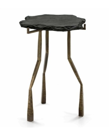 Table dappoint métal noir 49x46x65cm