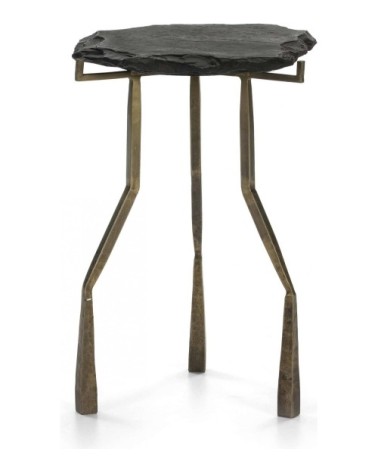 Table dappoint métal noir 49x46x65cm
