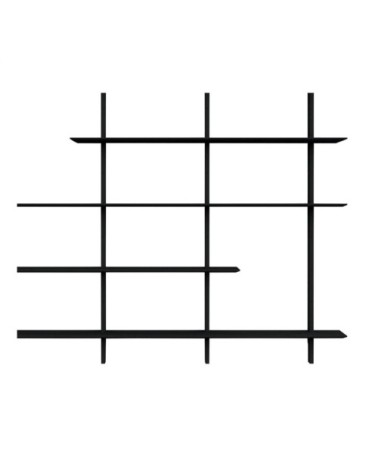 Grande étagère moderne en bois 190x224 noir