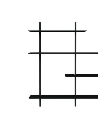 Grande étagère design murale 190x162cm noir