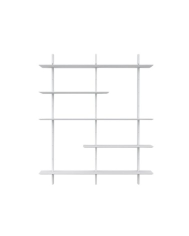 Grande étagère design murale 190x162cm blanc