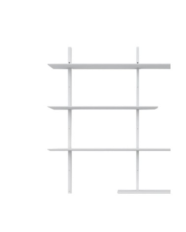 Grande étagère design murale 190x162cm blanc