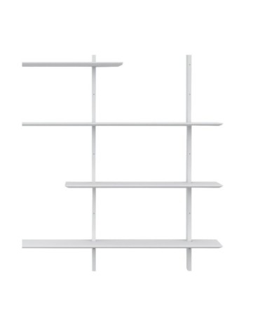 Grande étagère design murale 190x162cm blanc