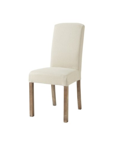 Housse de chaise en lin lavé, compatible chaise MARGAUX