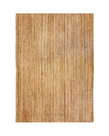 Tapis en jute tressé main lignes naturel 160x230