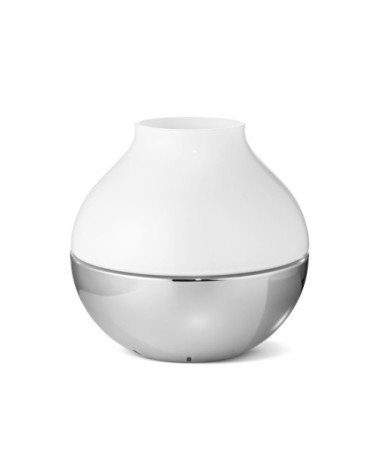 Lanterne lumineuse en verre et acier L