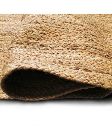 Tapis en jute tressé main lignes naturel 160x230