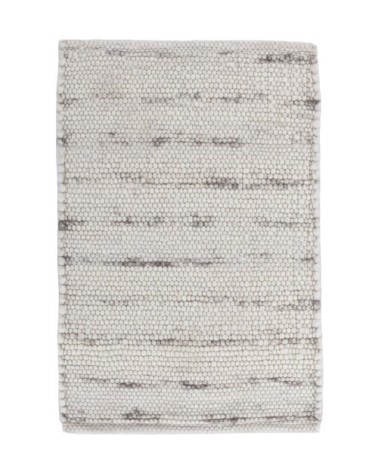 Tapis tissé à la main en laine naturelle natural grey 70x130