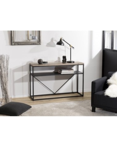 Console avec tablette bois