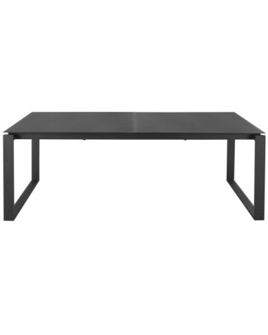 Table de jardin extensible en aluminium gris anthracite 8/10 personnes