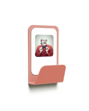 Patère cadre photo métal gris