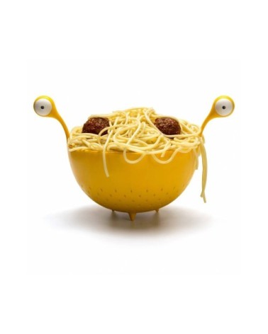 Passoire jaune à spaghetti monstre