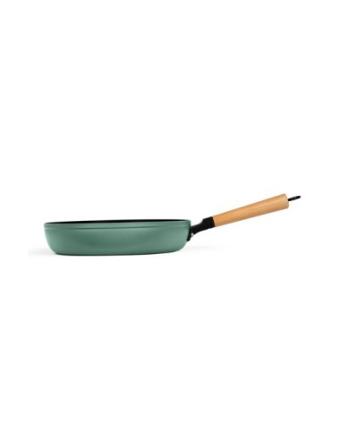 Set de 2 poêles wood line en aluminium vert