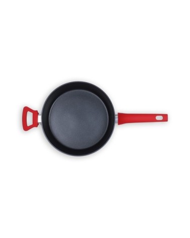 Sauteuse 26cm en aluminium rouge