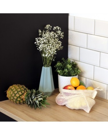 Set filets pour fruits et légumes en coton beige