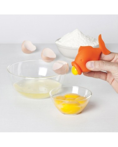 Séparateur d'oeuf en silicone orange