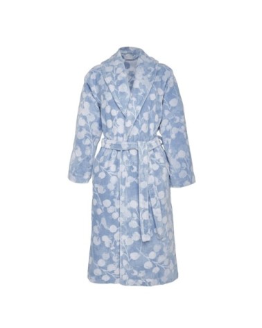 Peignoir coton xs bleu clair