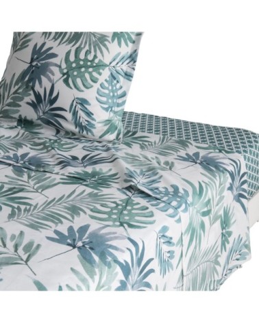 Drap housse en lyocell vert 90x190