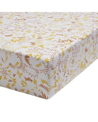 Drap housse en bambou multicolore 160x200