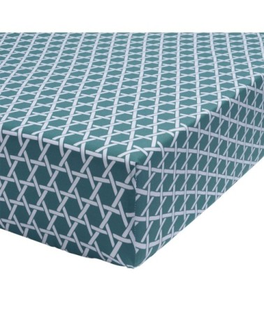 Drap housse en lyocell vert 160x200