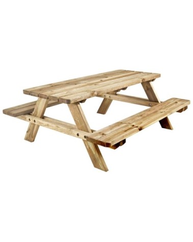 Table pique nique bois 180cm