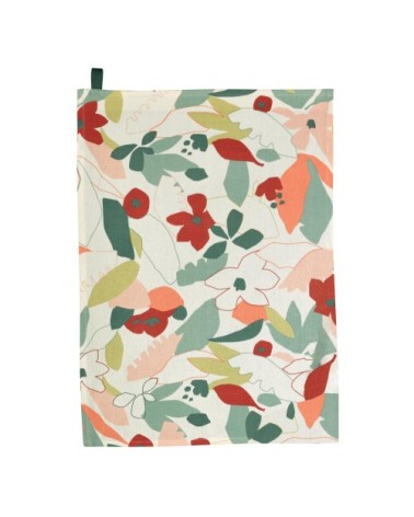 Torchon cléo en coton multico 50 x 70