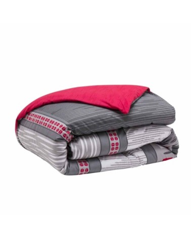 Housse de couette imprimée en lyocell gris240x220