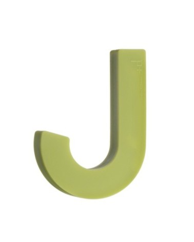 Patère design souple en silicone vert