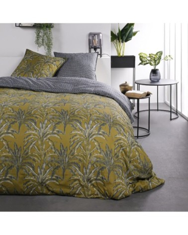 Parure de lit coton 2 personnes imprimé jungle SUNSHINE