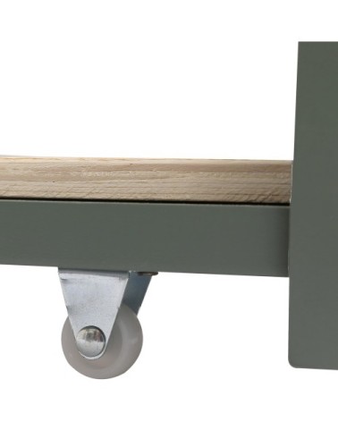 Tiroir de lit vert 190x90cm en bois