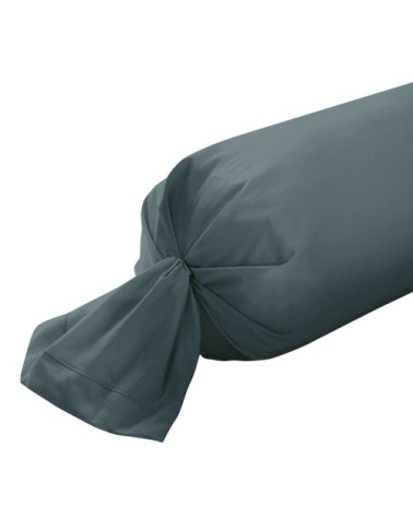Taie de traversin coton 43x210 cm minéral