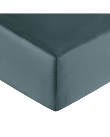 Drap housse coton 140x190 cm minéral