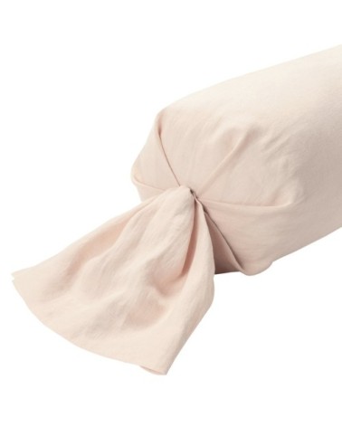 Taie de traversin lin 43x210 cm nude