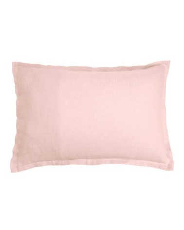 Taie d'oreiller lin 65x65 cm nude