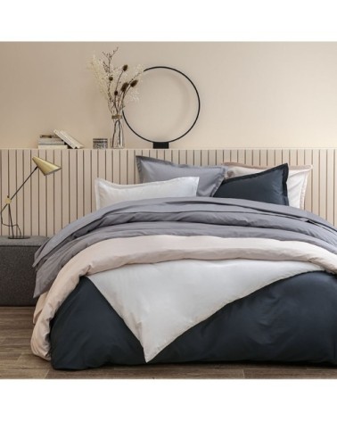 Housse de couette coton 200x200 cm minéral