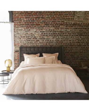 Housse de couette coton 240x220 cm poudre