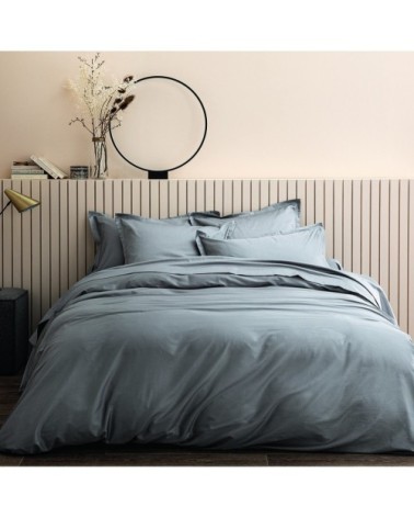 Housse de couette coton 200x200 cm argent